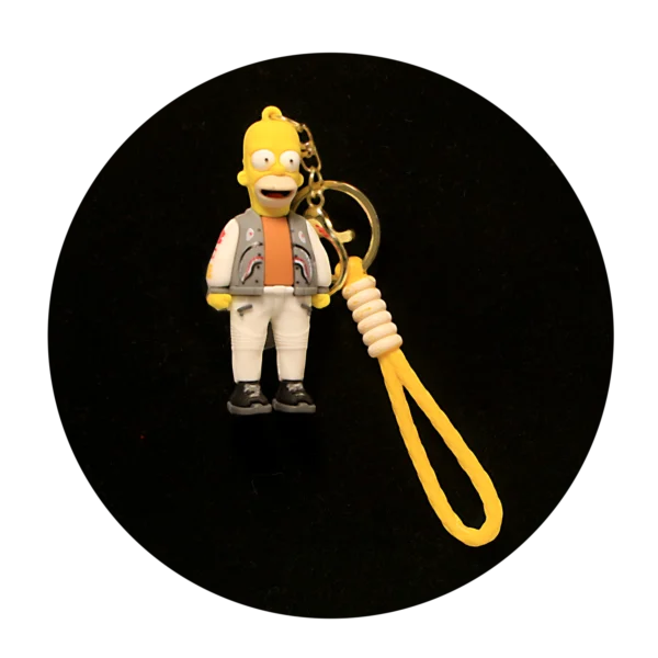 KSB-311 Comics - The Simpsons - Homer - Keychain With Silicone Band