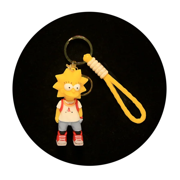 KSB-312 Comics - The Simpsons - Lisa - Keychain With Silicone Band