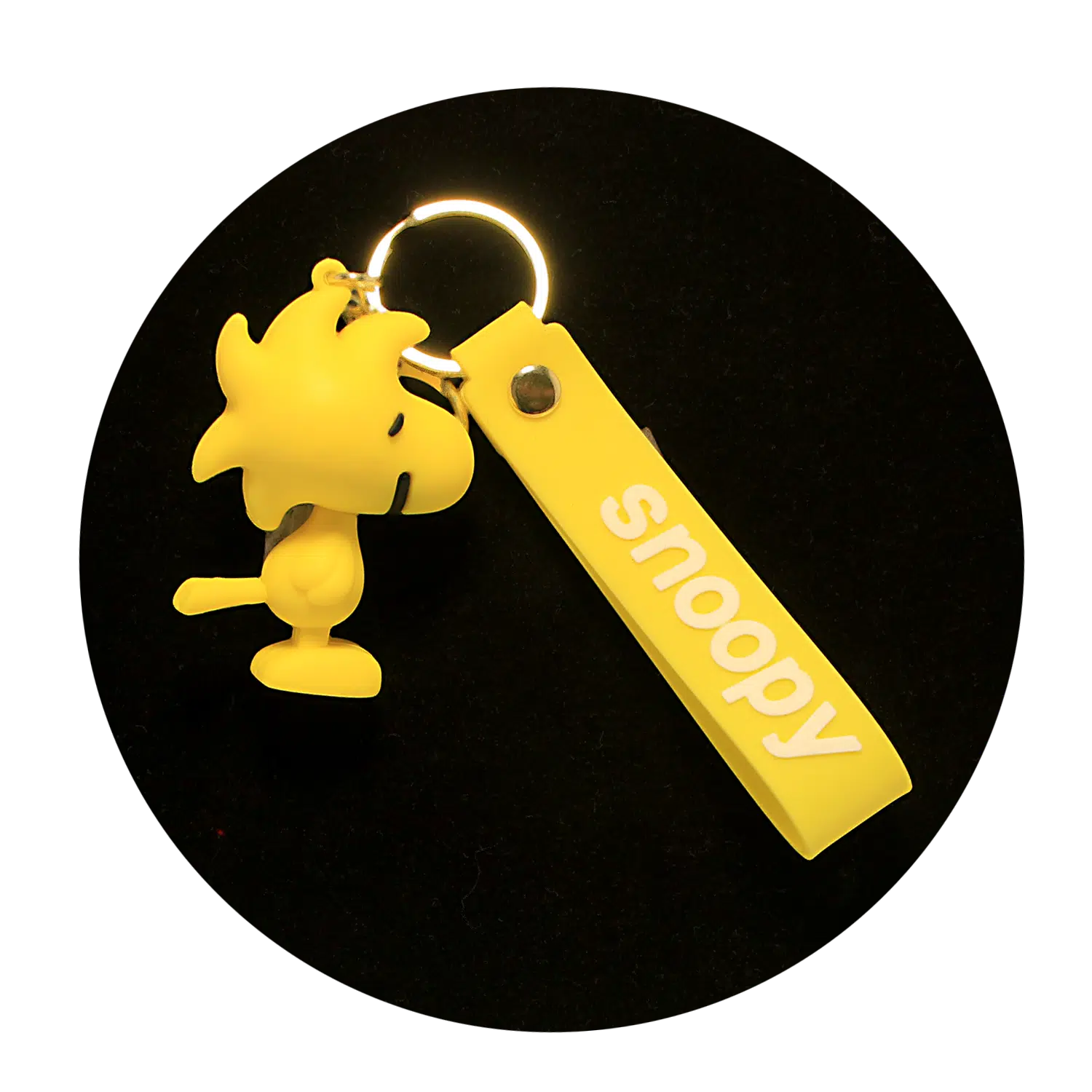 KSB-313  Comics – Snoopy – Woodstock – Keychain With Silicone Band