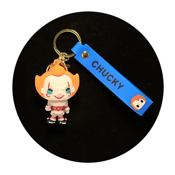 KSB-315 Horror Movies - It - Keychain With Silicone Band