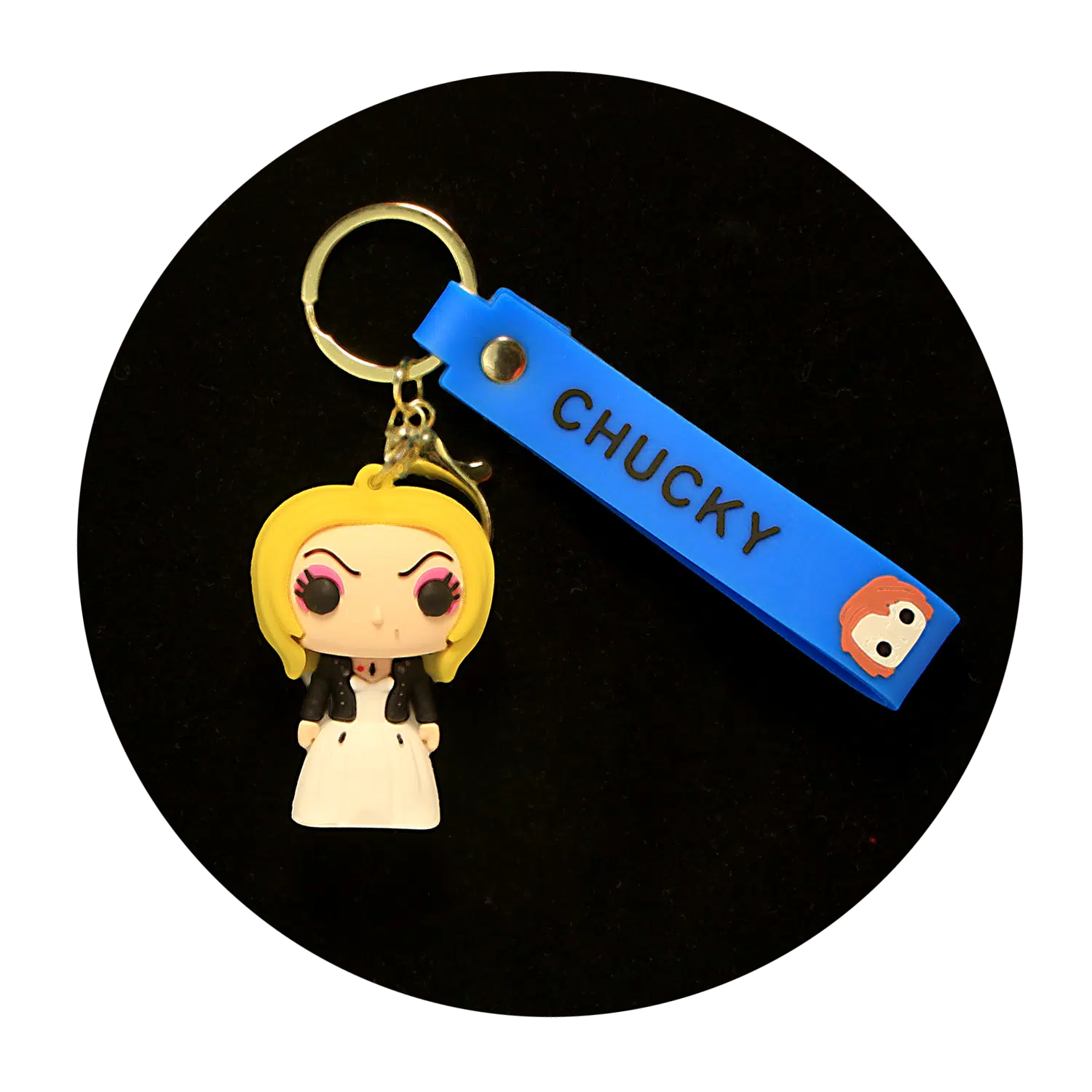 KSB-316 Horror Movies – Bride of Chucky – Keychain With Silicone Band