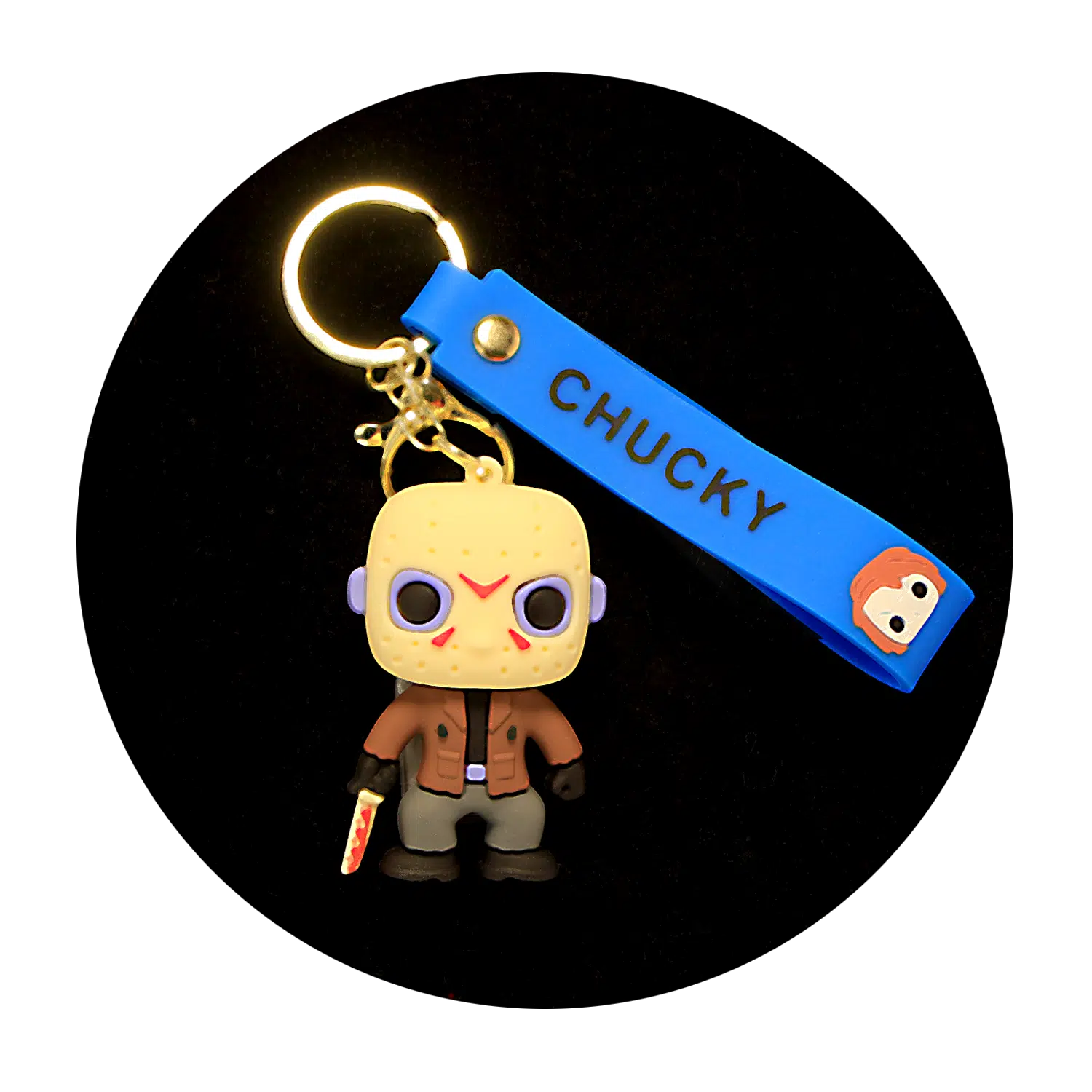 KSB-317 Horror Movies – Friday The 13th – Keychain With Silicone Band