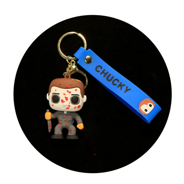 KSB-318 Horror Movies - Halloween - Keychain With Silicone Band