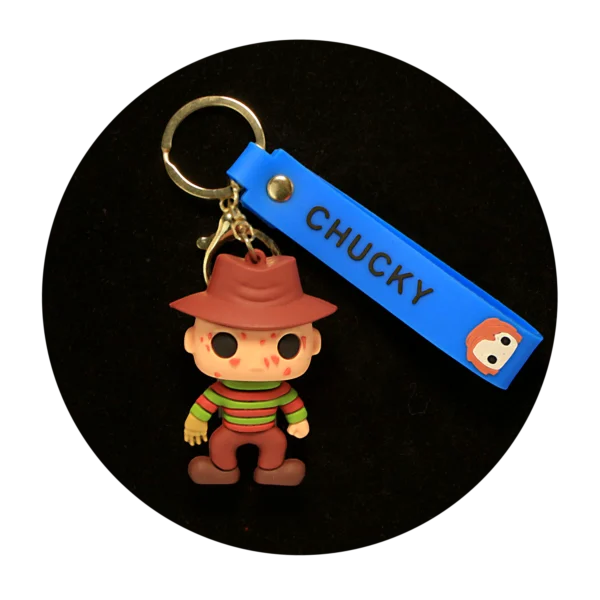 KSB-319 Horror Movies - Nightmare on Elm Street - Keychain With Silicone Band
