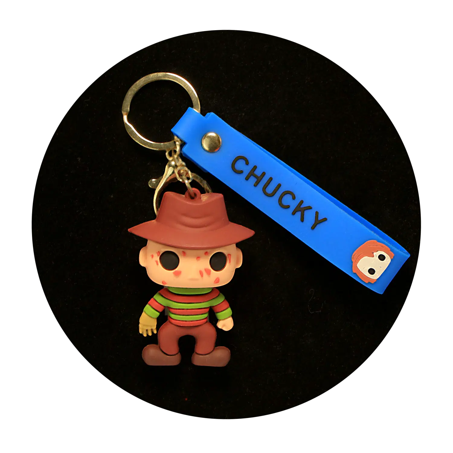 KSB-319 Horror Movies – Nightmare on Elm Street – Keychain With Silicone Band