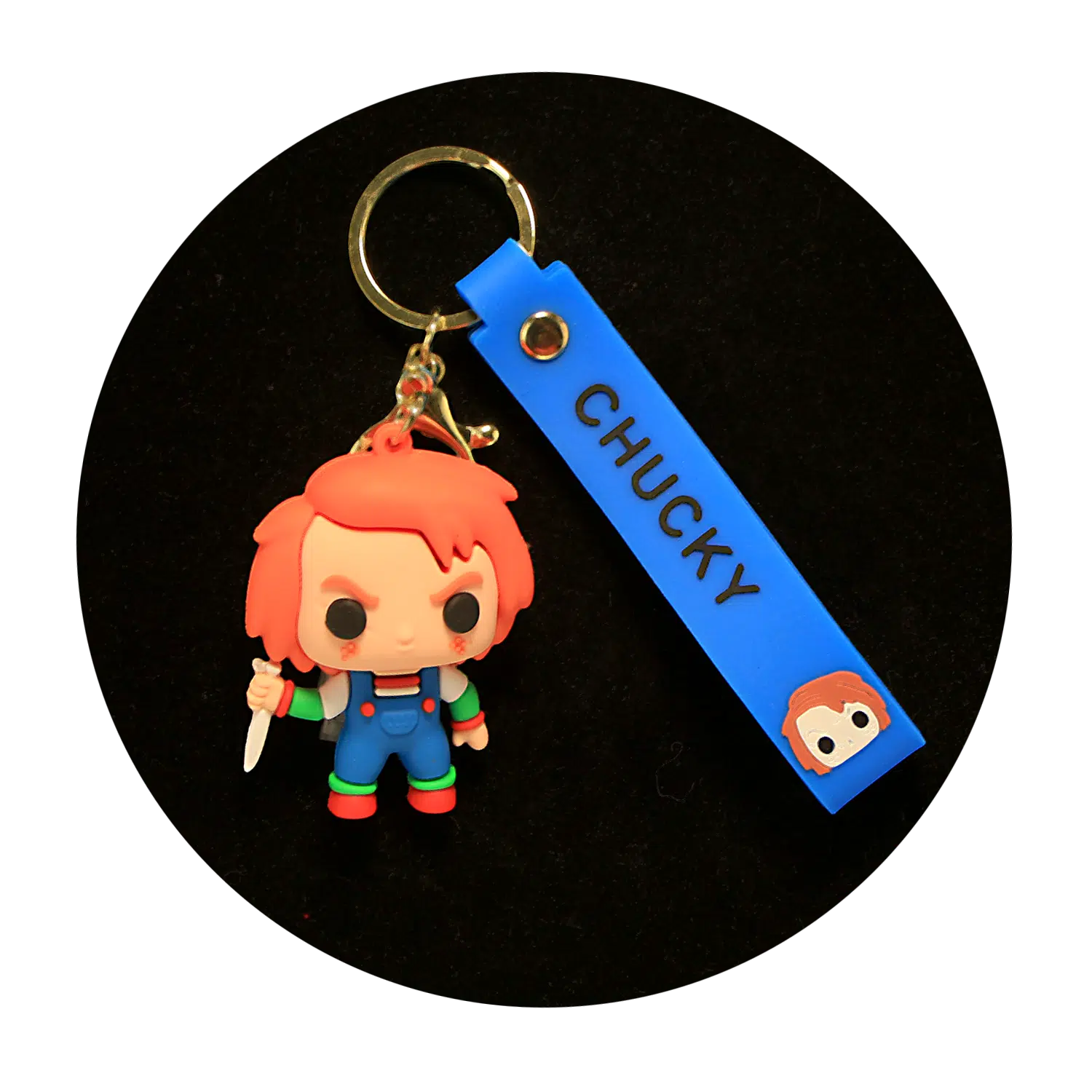 KSB-320 Horror Movies – Chucky – Keychain With Silicone Band
