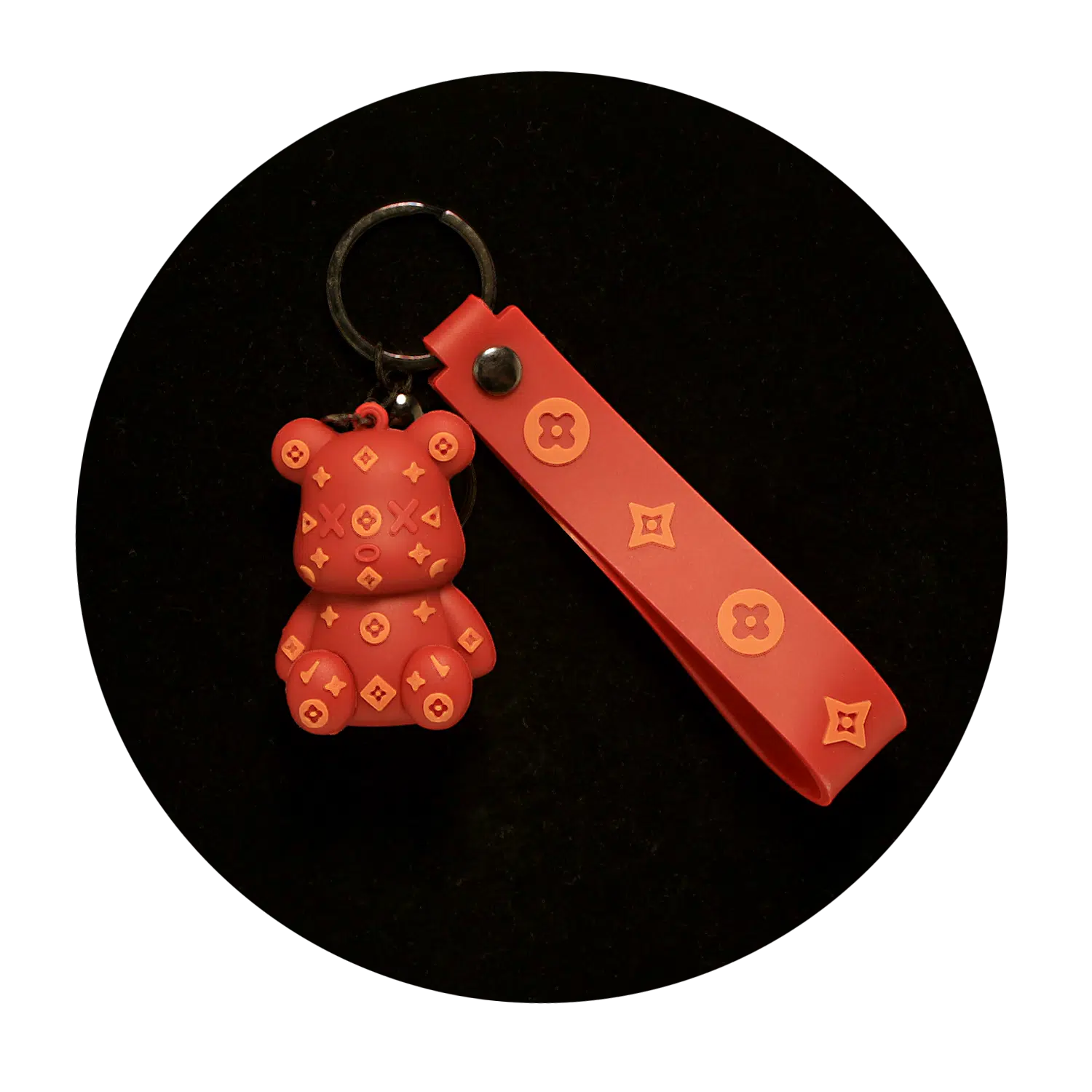KSB-325 Bear Louis Vuitton Style (Sierra) – Keychain With Silicone Band