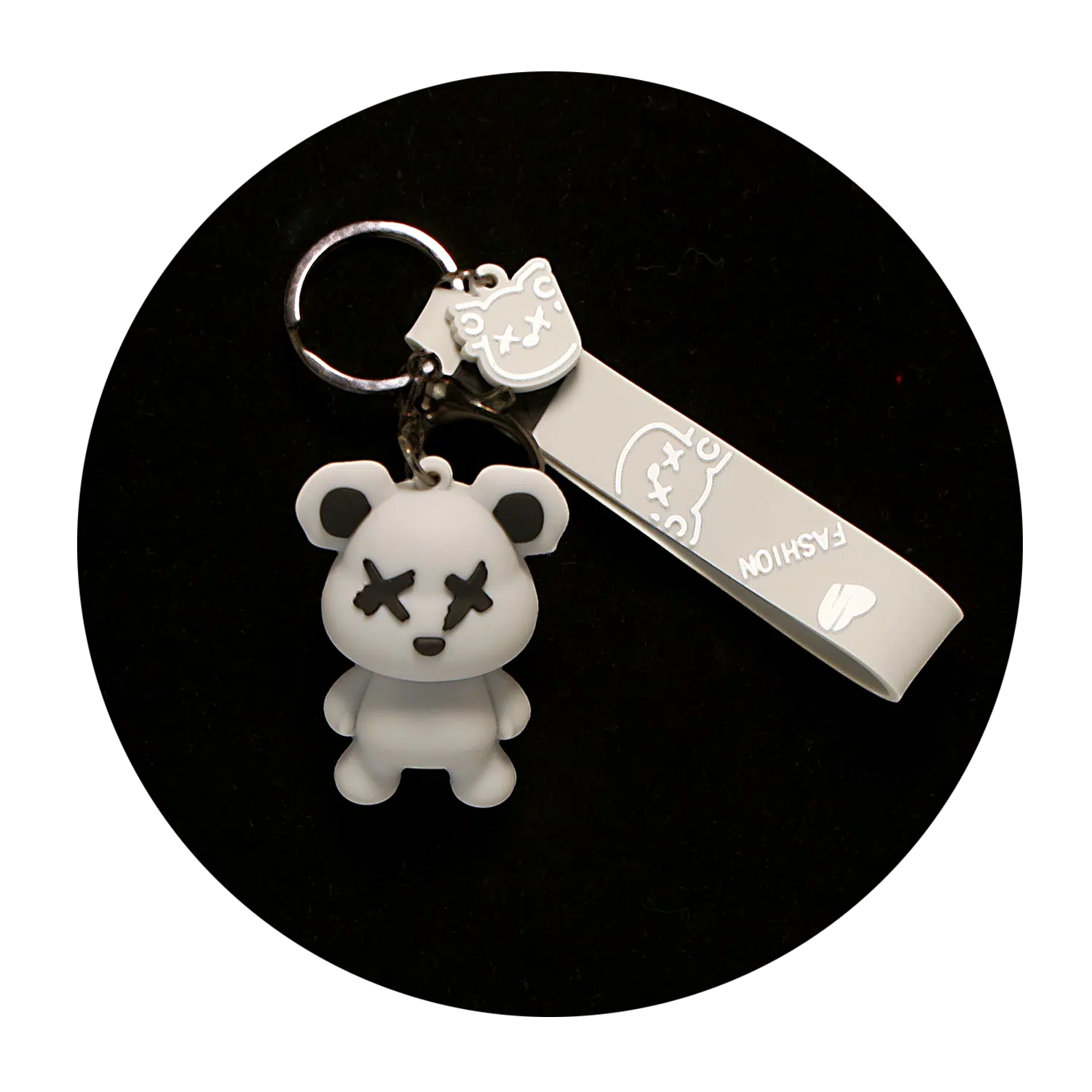 KSB-328 Bear KAWS Sesame Street (Grey) – Keychain With Silicone Band