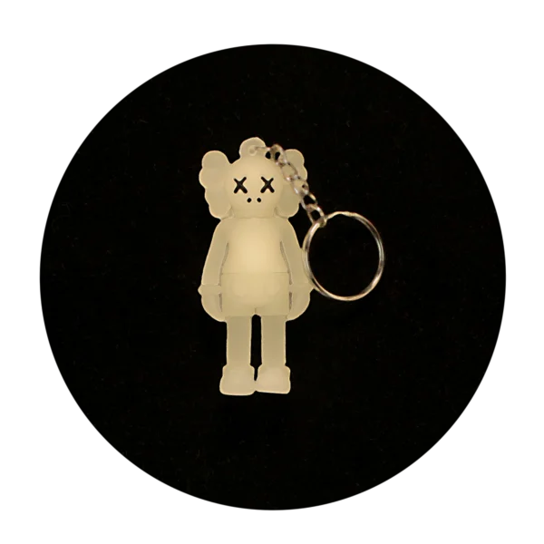 KSB-332 Kaws Bear Clear - Keychain With Silicone Band