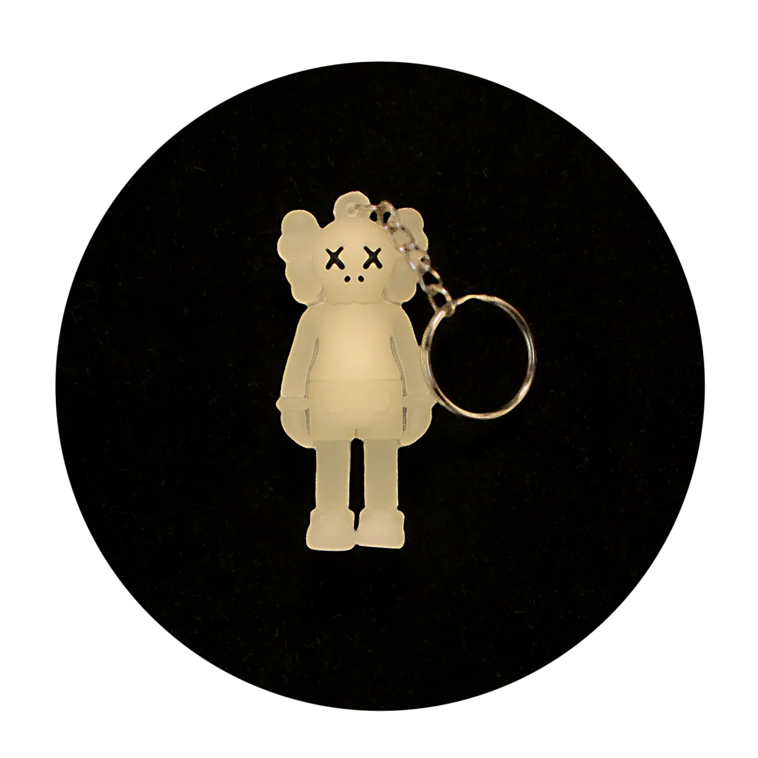 KSB-332 Kaws Bear Clear – Keychain With Silicone Band