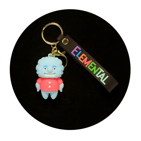 KSB-335 Pixar - Elemental - Harold Ripple - Keychain With Silicone Band