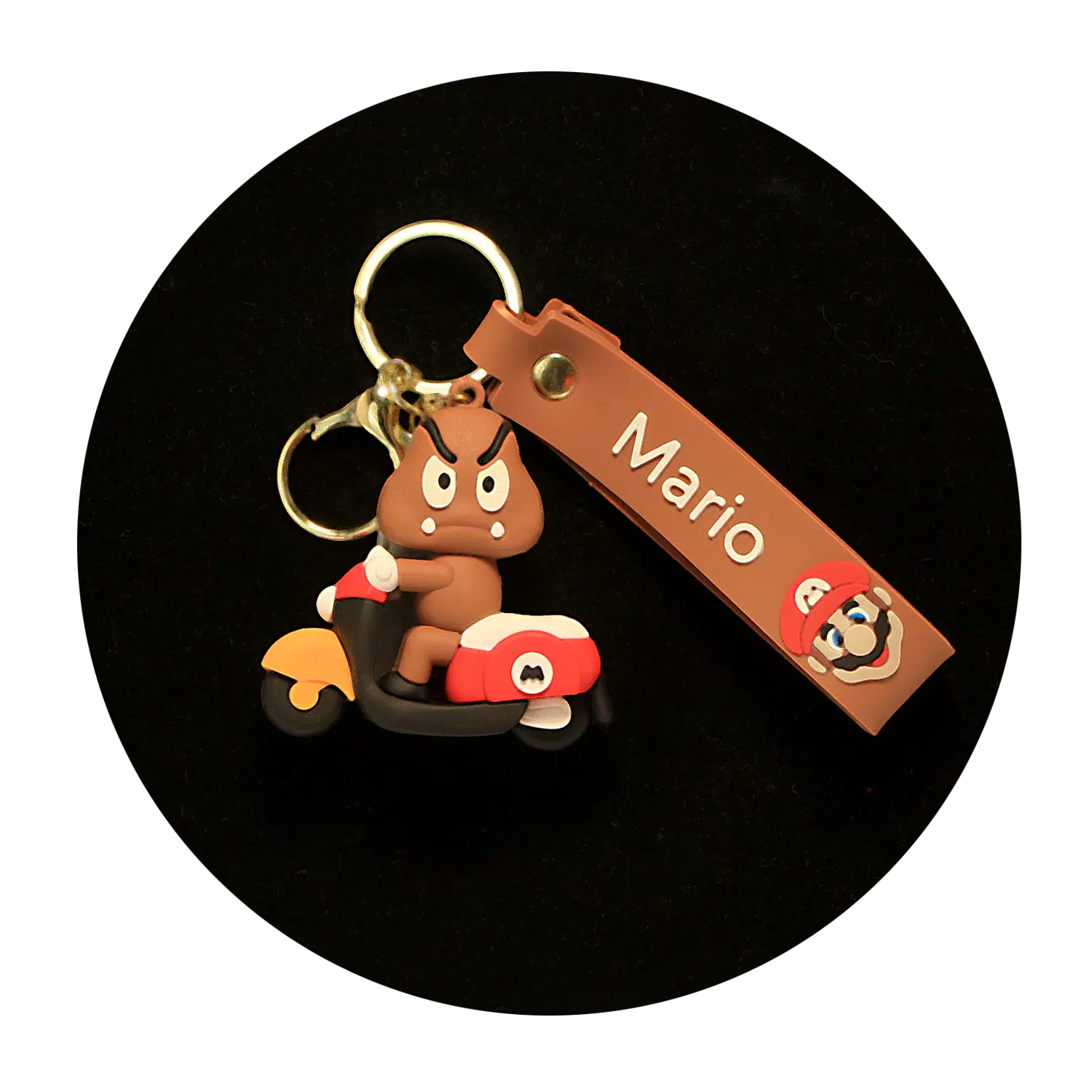 KSB-338 Nintendo – Super Mario – Goomba Kart Racer – Keychain With Silicone Band