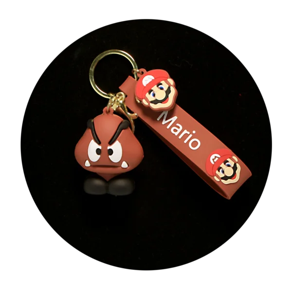 KSB-339 Nintendo - Super Mario - Goomba - Keychain With Silicone Band