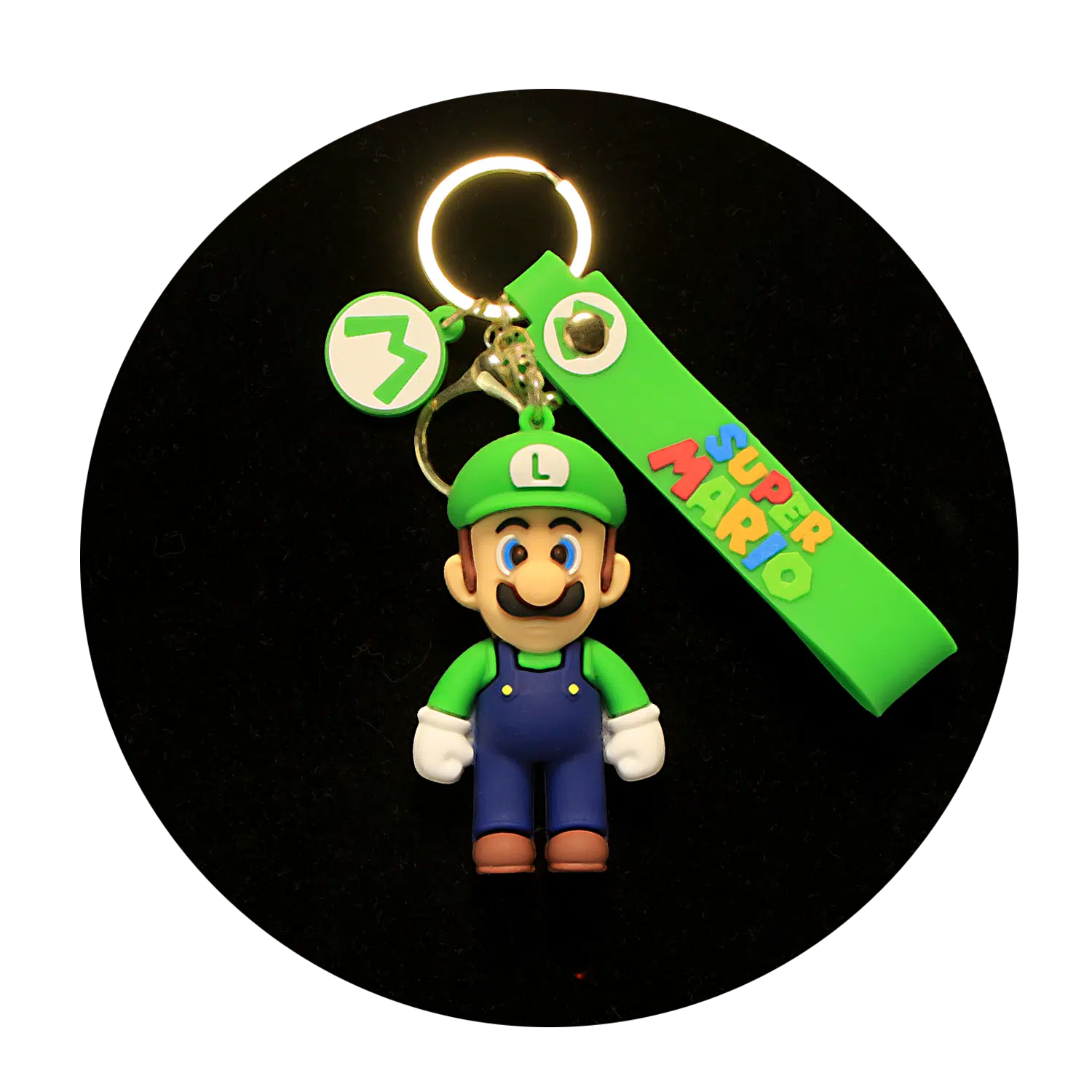 KSB-340 Nintendo – Super Mario – Luigi Green- Keychain With Silicone Band