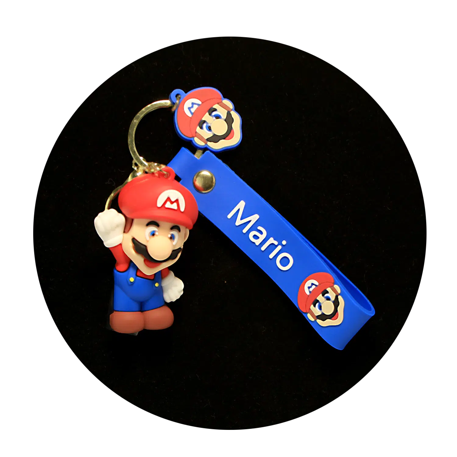 KSB-341 Nintendo – Super Mario – Mario Blue – Keychain With Silicone Band