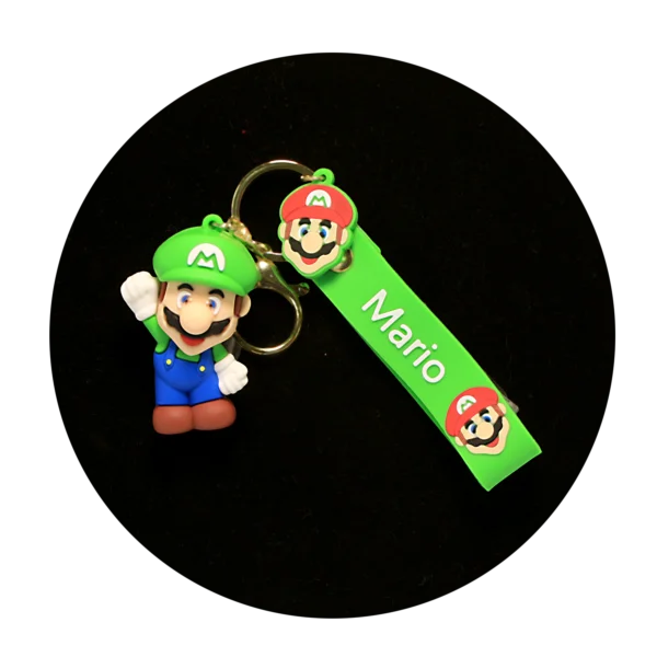 KSB-342 Nintendo - Super Mario - Mario Green - Keychain With Silicone Band