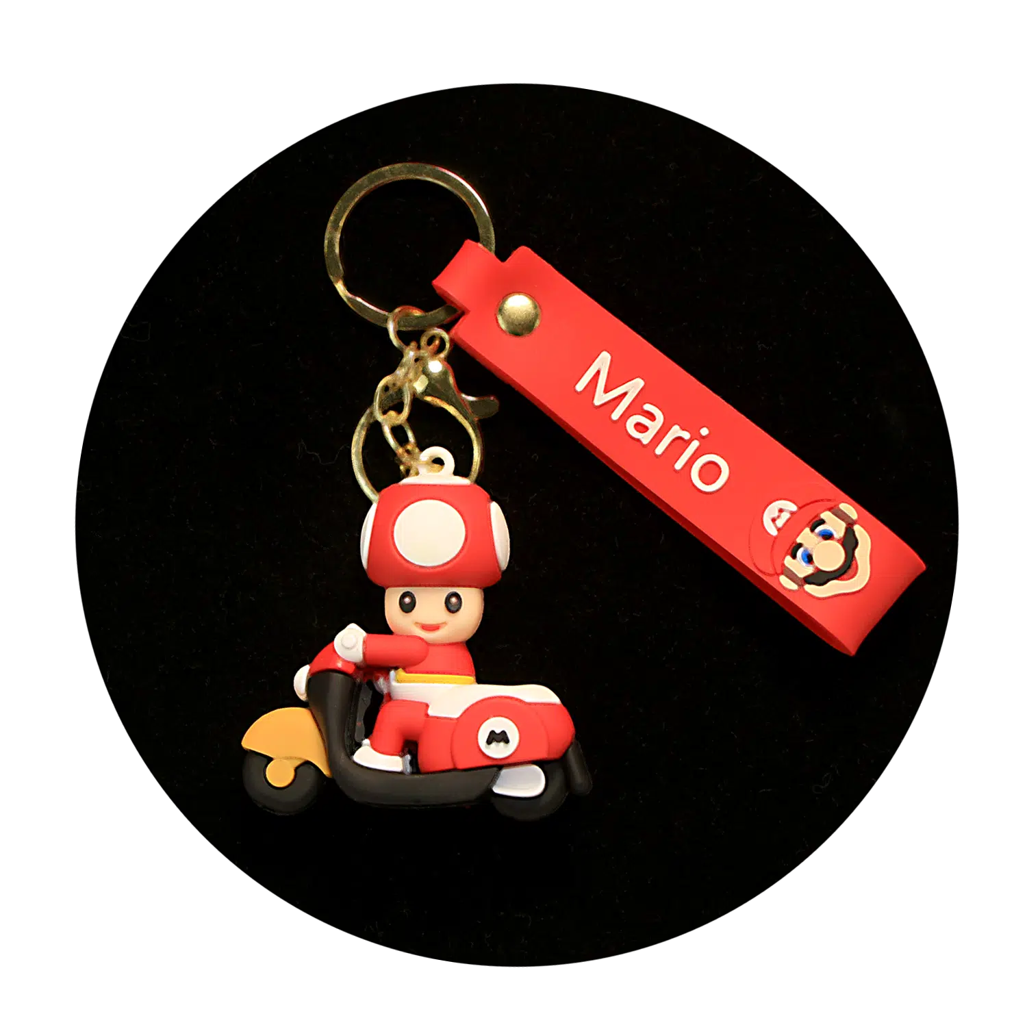 KSB-345 Nintendo – Super Mario – Toad Kart Racer – Keychain With Silicone Band