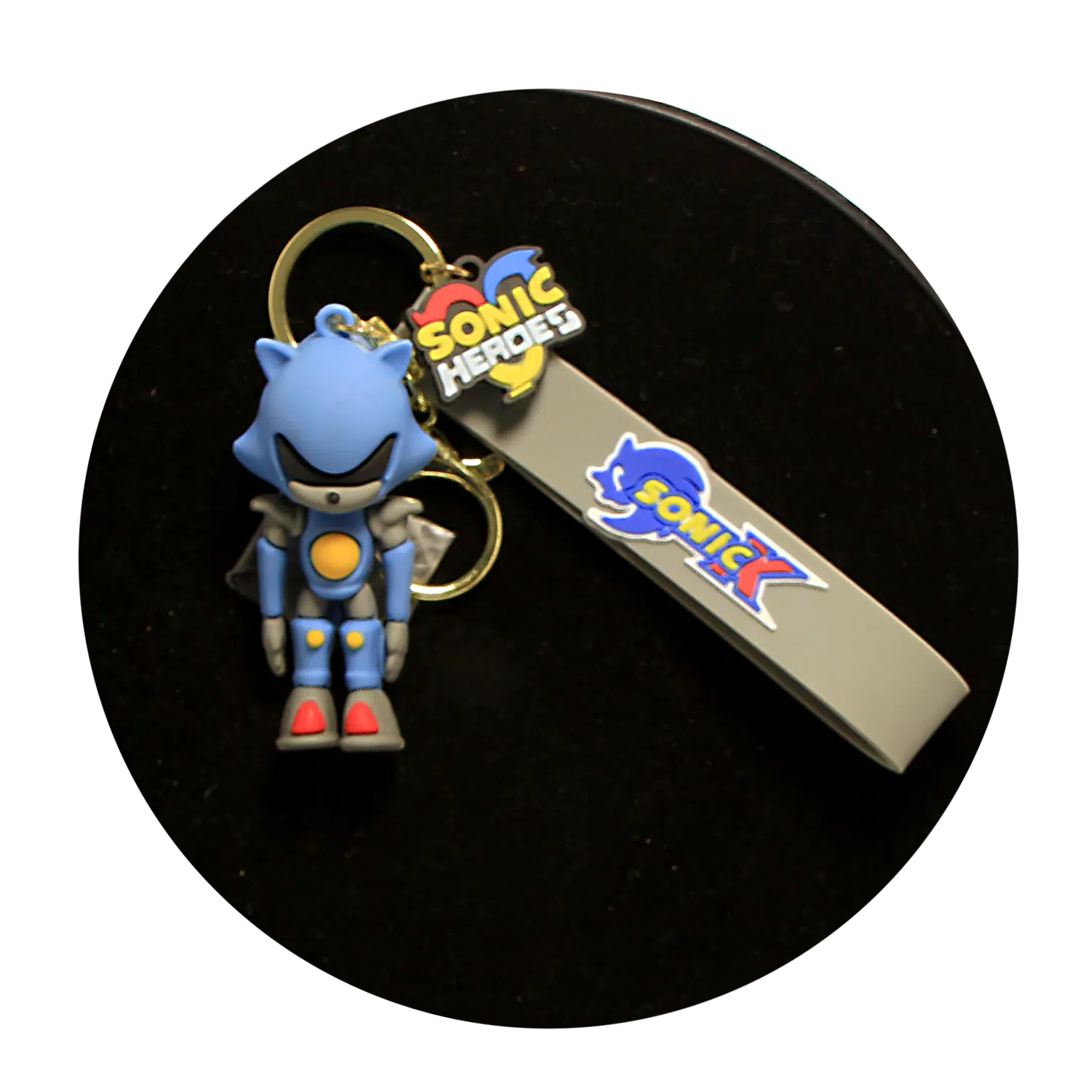 KSB-347 Comics – Sonic – Metal Sonic – Keychain With Silicone Band