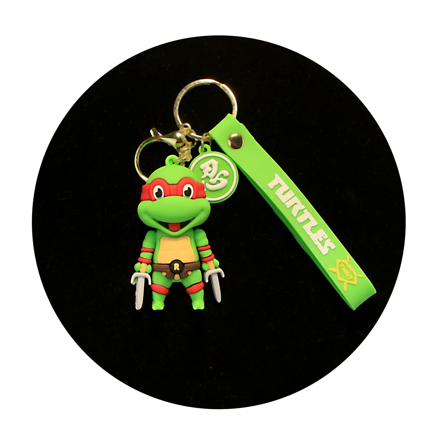 KSB-353 Comics – Ninja Turtles – Raphael Red – Keychain With Silicone Band