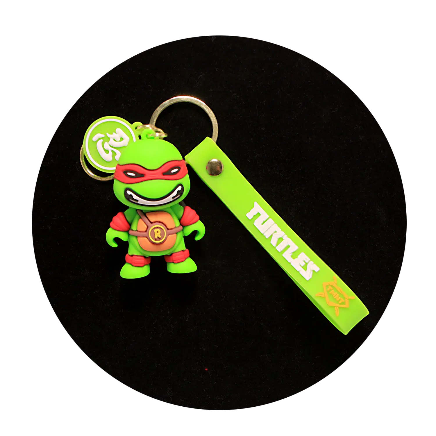 KSB-354 Comics – Ninja Turtles – Raphael Red Mini – Keychain With Silicone Band