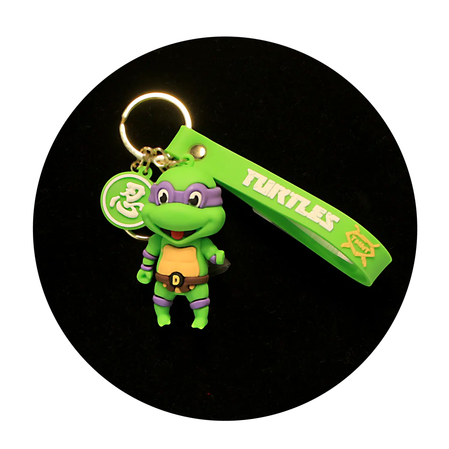 KSB-359 Comics – Ninja Turtles – Donatello Purple – Keychain With Silicone Band
