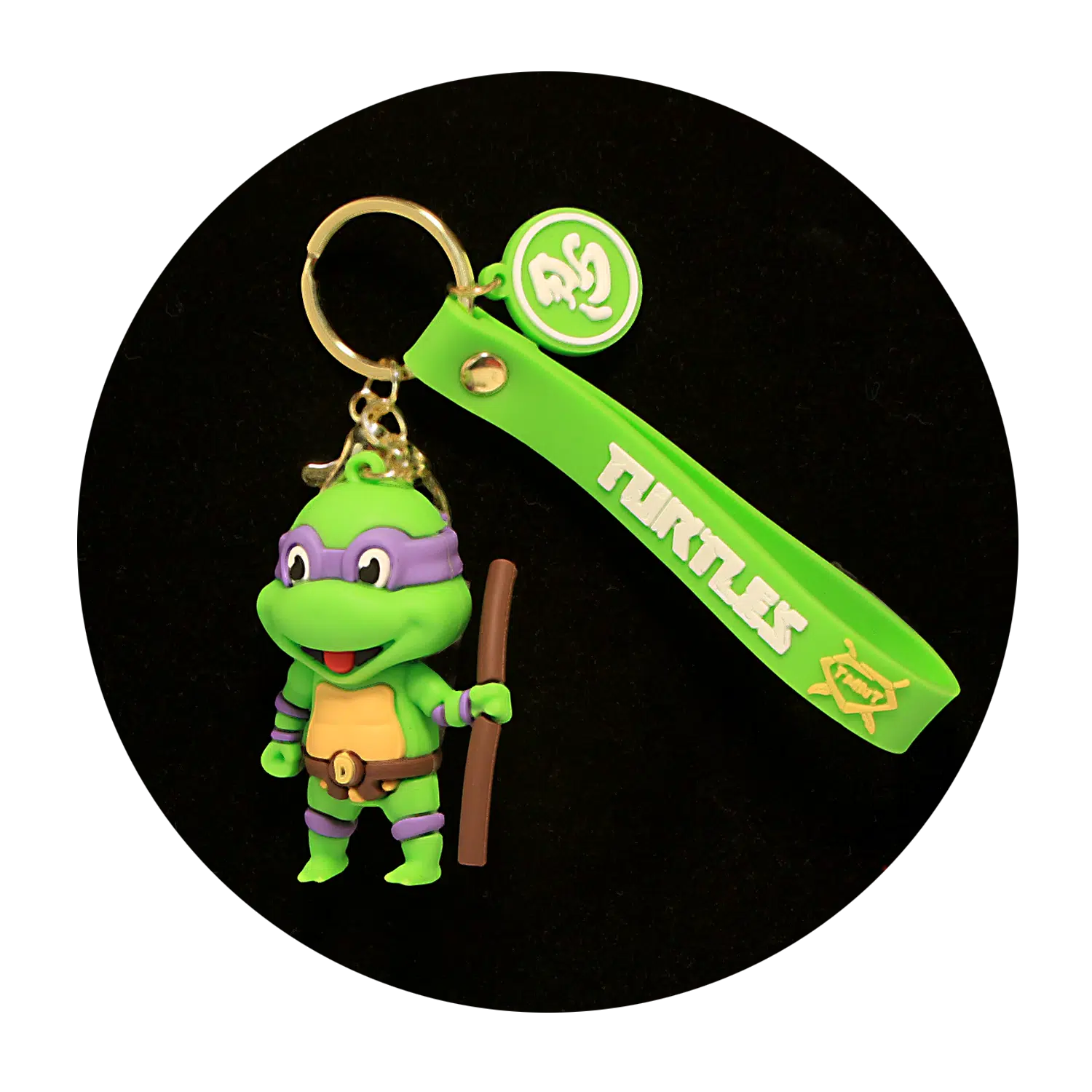KSB-360 Comics – Ninja Turtles – Donatello Purple Mini – Keychain With Silicone Band
