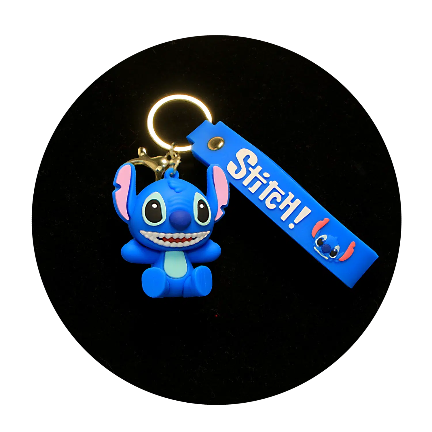KSB-369 Disney Movie – Lilo & Stitch – Stitch Blue 01 – Keychain With Silicone Band