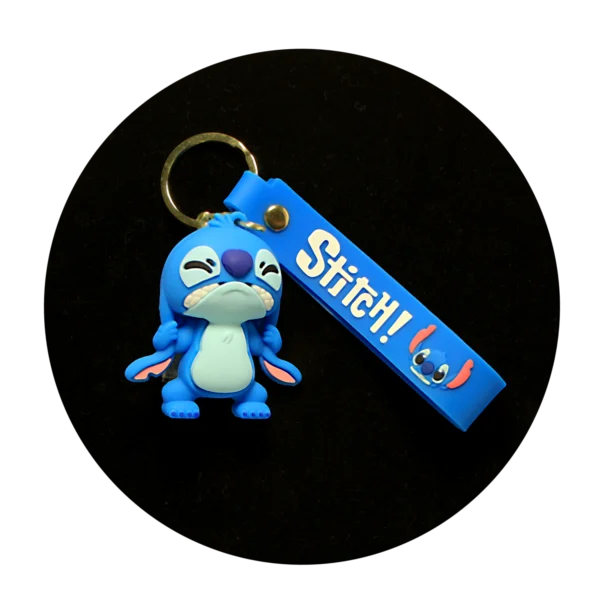 KSB-370 Disney Movie - Lilo & Stitch - Stitch Blue 02 - Keychain With Silicone Band