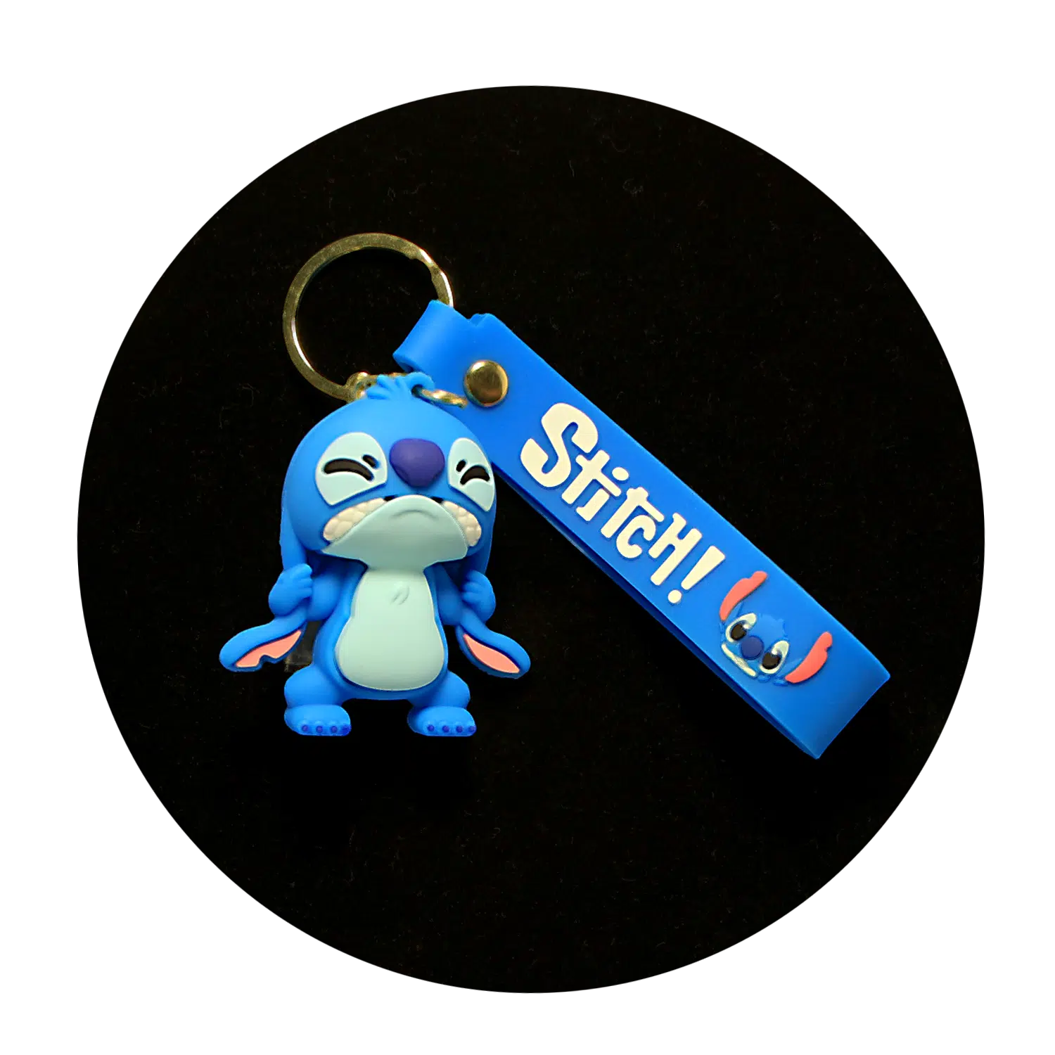 KSB-370 Disney Movie – Lilo & Stitch – Stitch Blue 02 – Keychain With Silicone Band