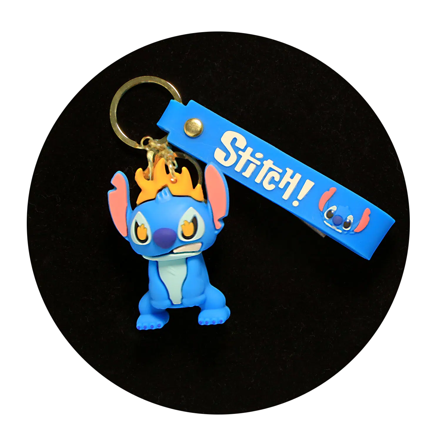 KSB-371 Disney Movie – Lilo & Stitch – Stitch Blue 03 – Keychain With Silicone Band