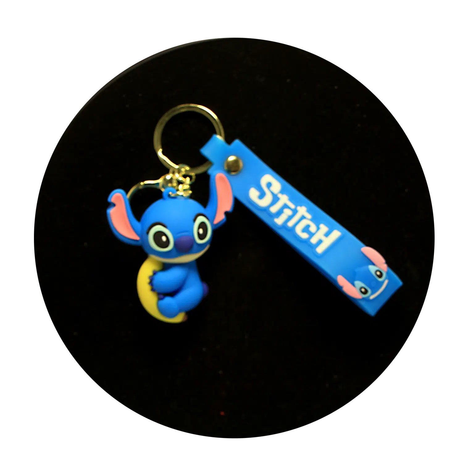 KSB-372 Disney Movie – Lilo & Stitch – Stitch Blue 04 – Keychain With Silicone Band
