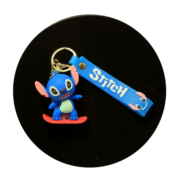 KSB-373 Disney Movie - Lilo & Stitch - Stitch Blue 05 - Keychain With Silicone Band