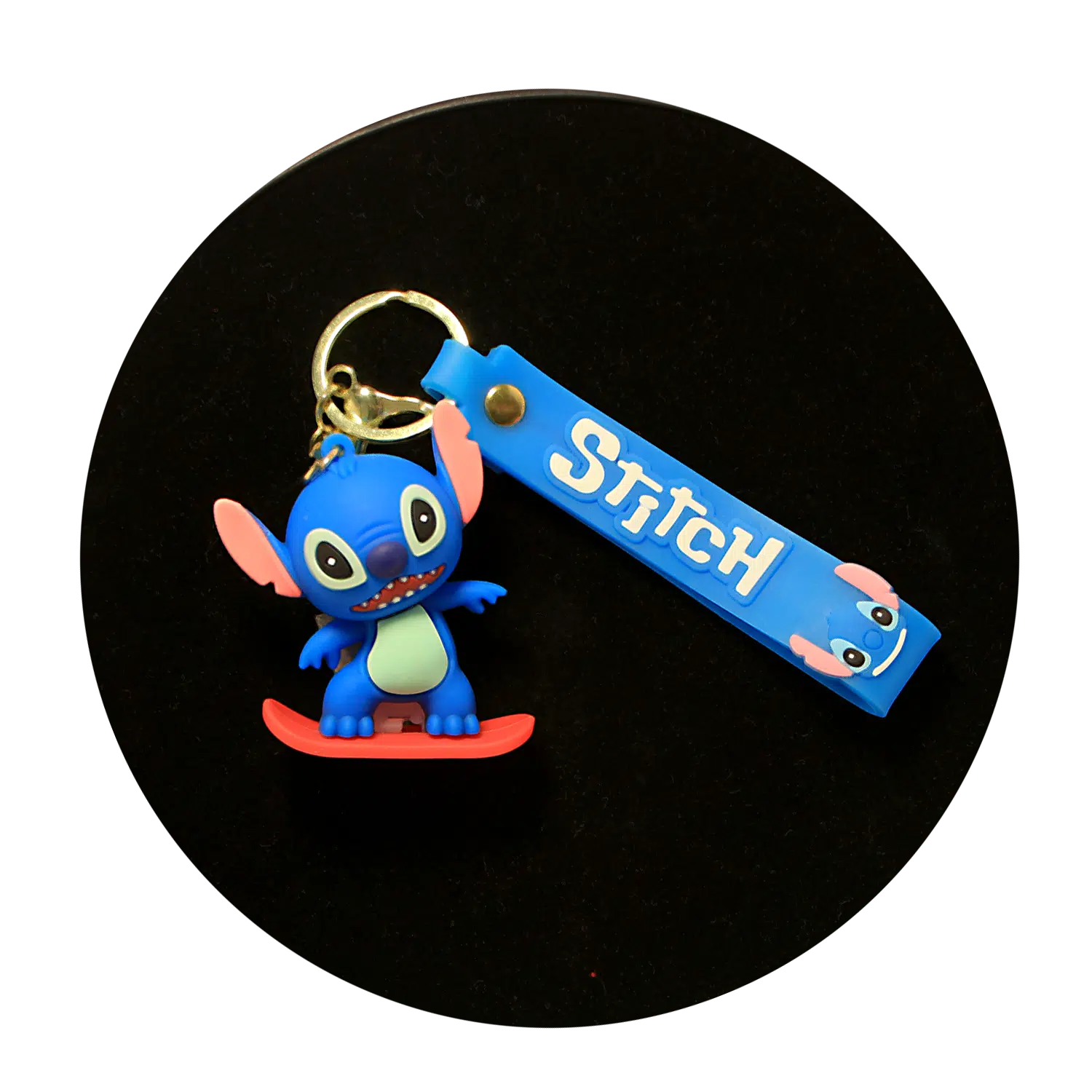 KSB-373 Disney Movie – Lilo & Stitch – Stitch Blue 05 – Keychain With Silicone Band