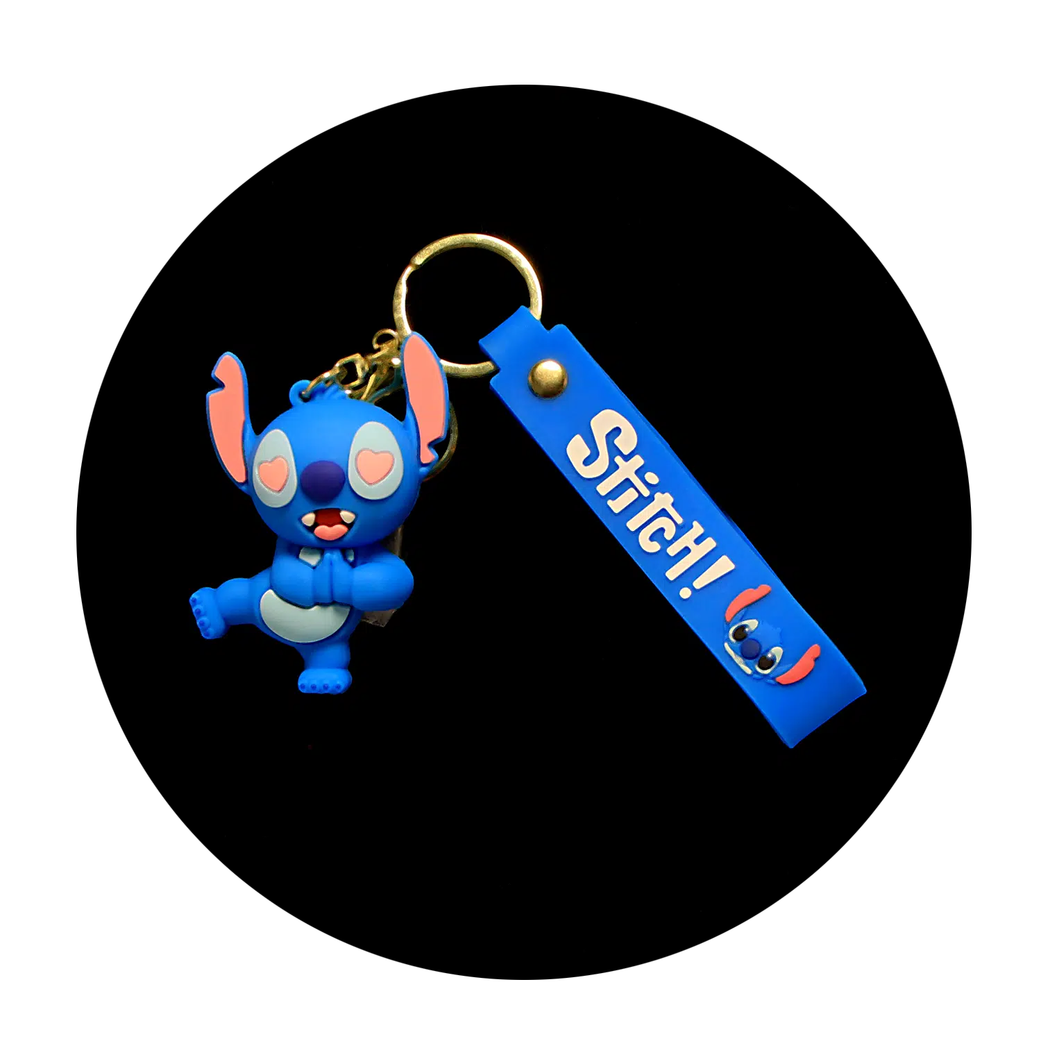 KSB-375 Disney Movie – Lilo & Stitch – Stitch Blue 07 – Keychain With Silicone Band