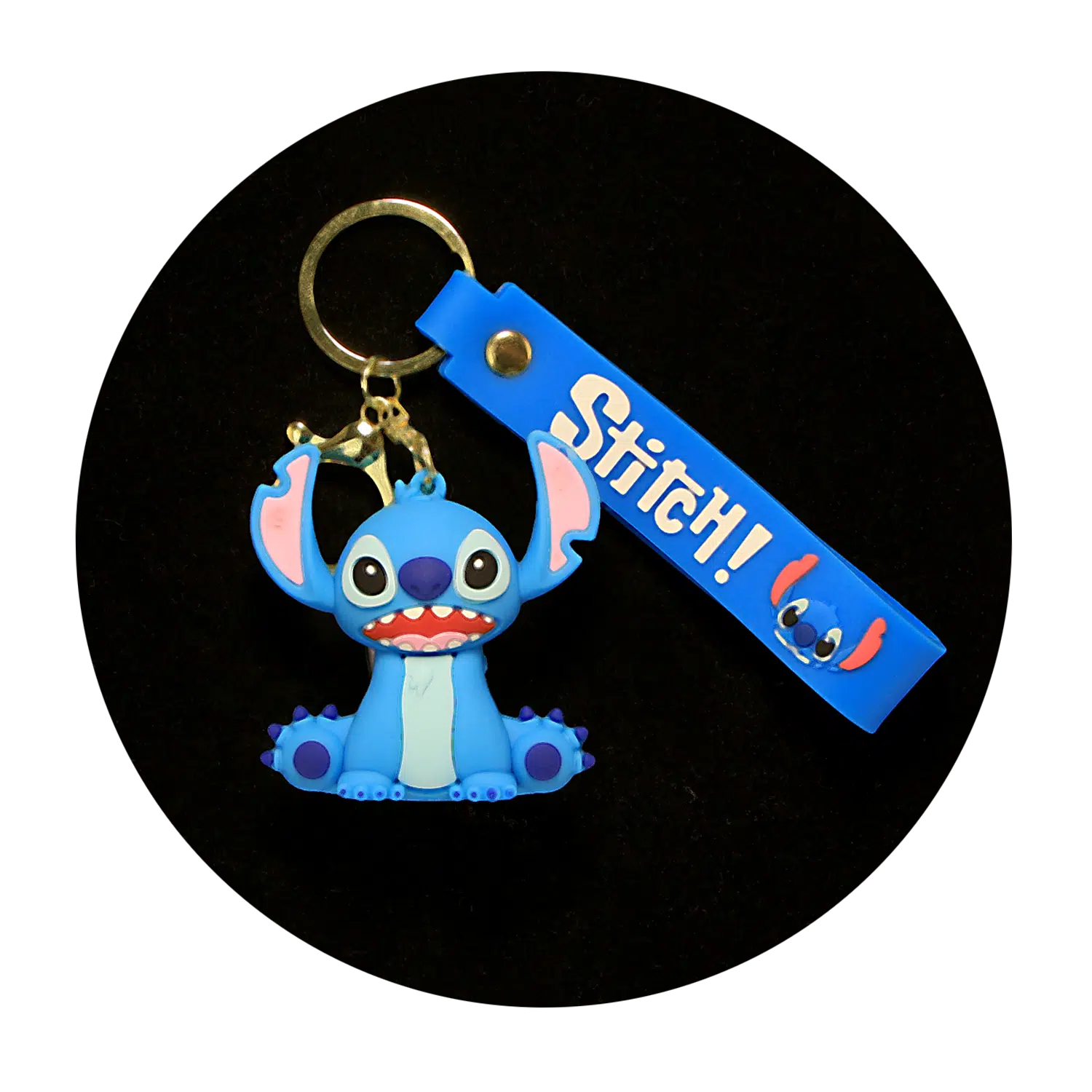 KSB-381 Disney Movie – Lilo & Stitch – Stitch Blue 13 – Keychain With Silicone Band