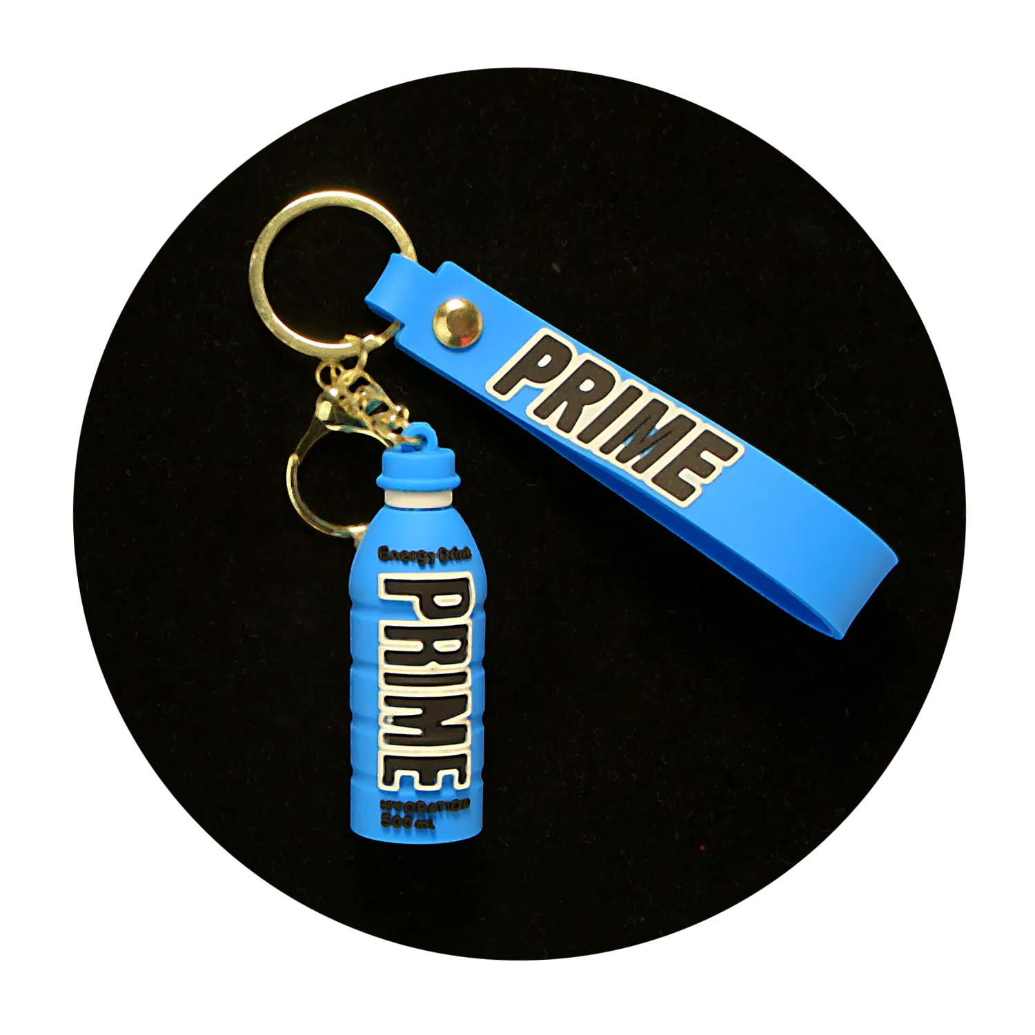 KSB-386 Novelty – Prime Blue – Keychain With Silicone Band