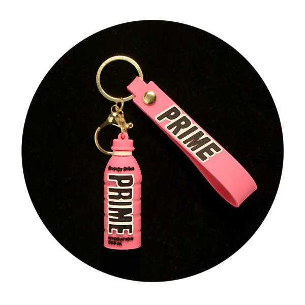 KSB-388 Novelty - Prime Pink - Keychain With Silicone Band