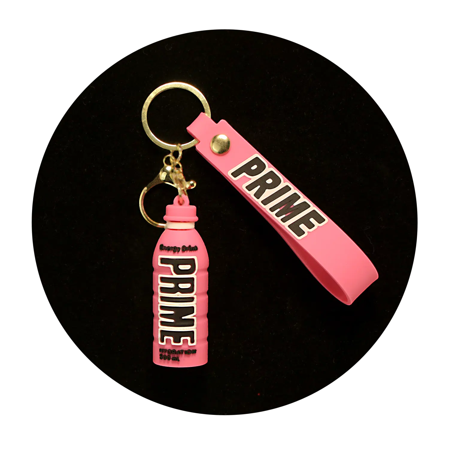 KSB-388 Novelty – Prime Pink – Keychain With Silicone Band
