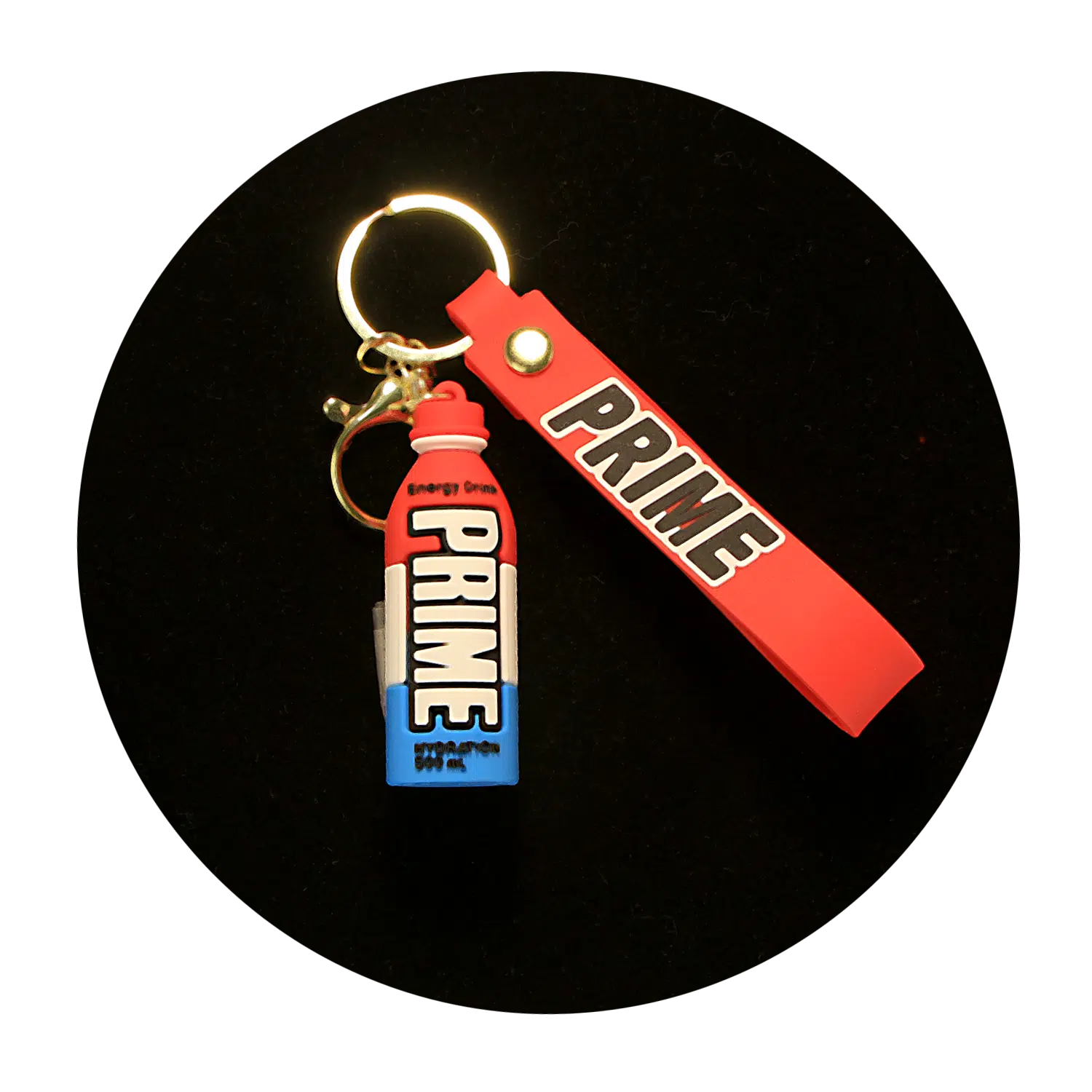 KSB-391 Novelty – Prime Tri-Color – Keychain With Silicone Band