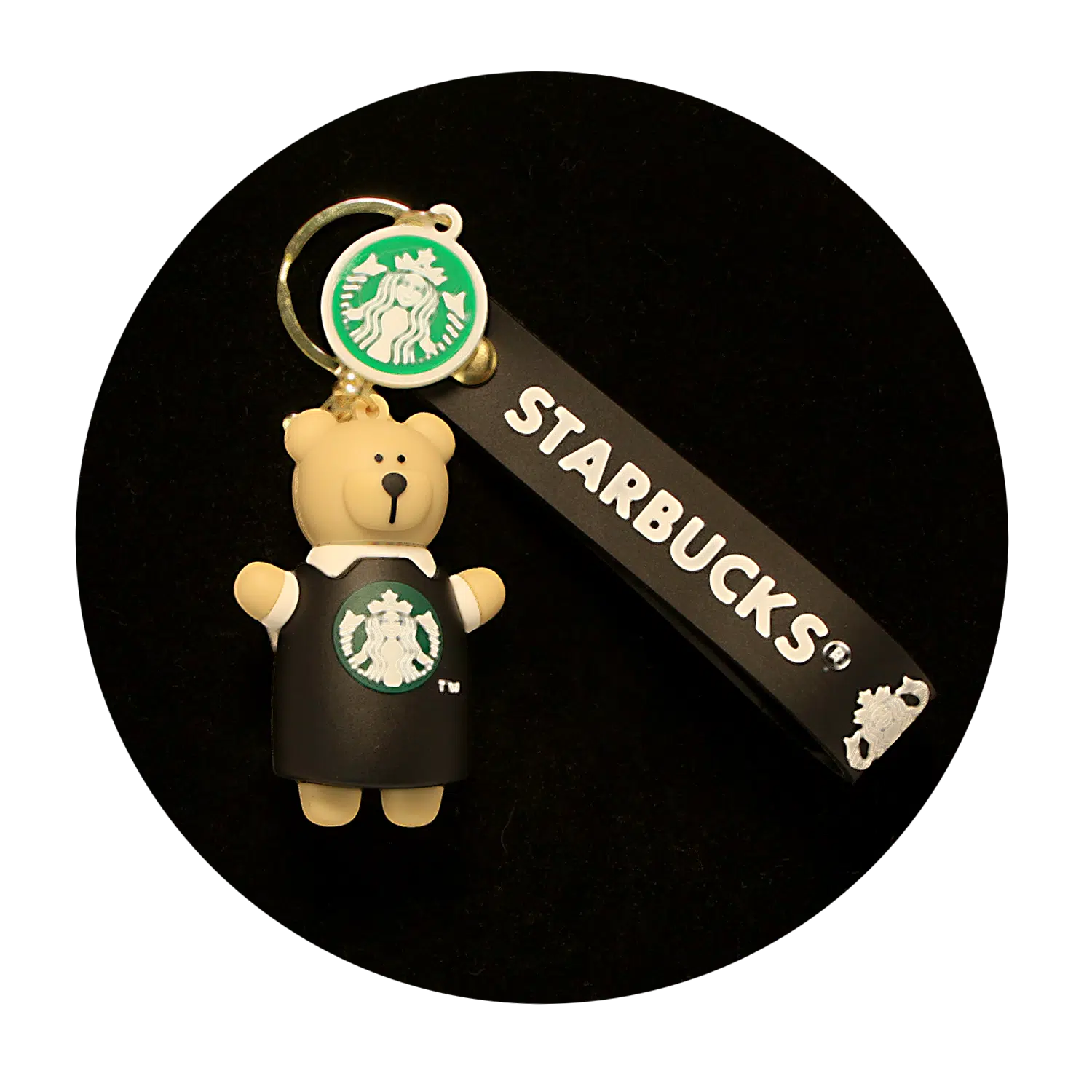 KSB-394 Starbucks – Bear (Brown) – Keychain With Silicone Band