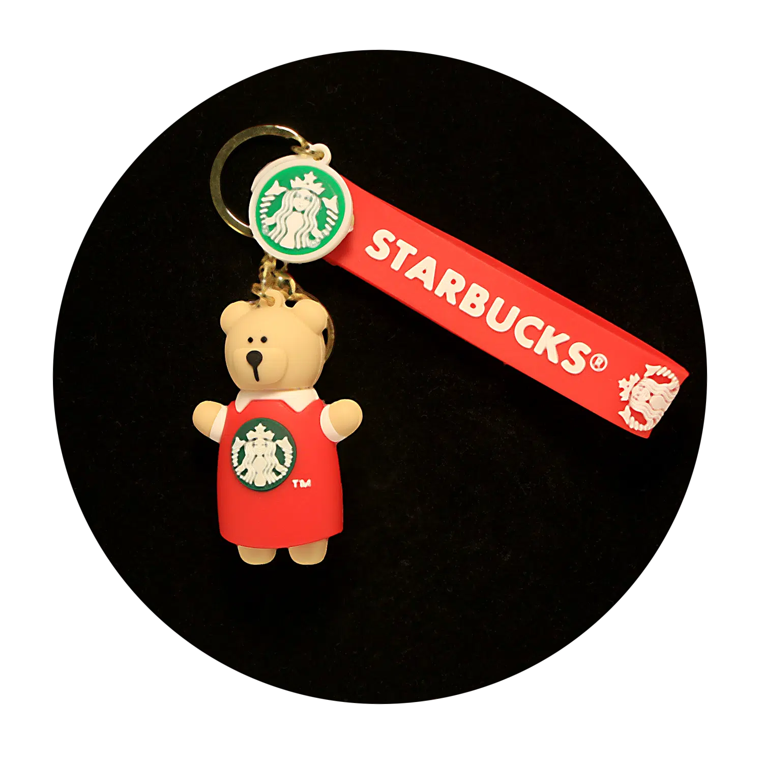 KSB-398 Starbucks – Bear (Red) – Keychain With Silicone Band