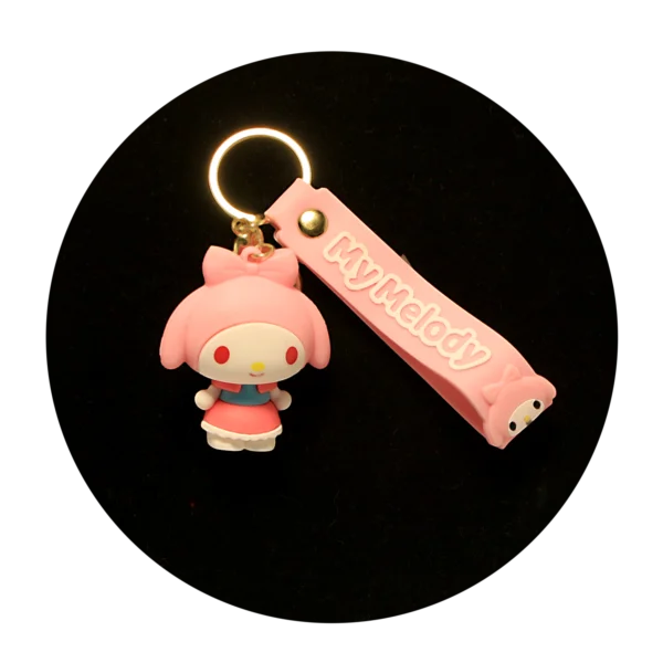 KSB-420 Misc - My Melody 02 - Keychain With Silicone Band