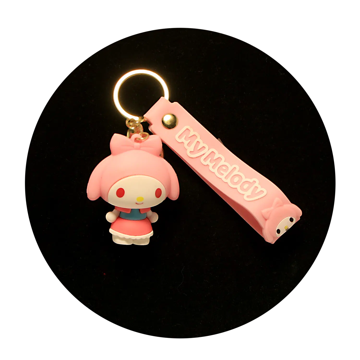KSB-420 Misc – My Melody 02 – Keychain With Silicone Band