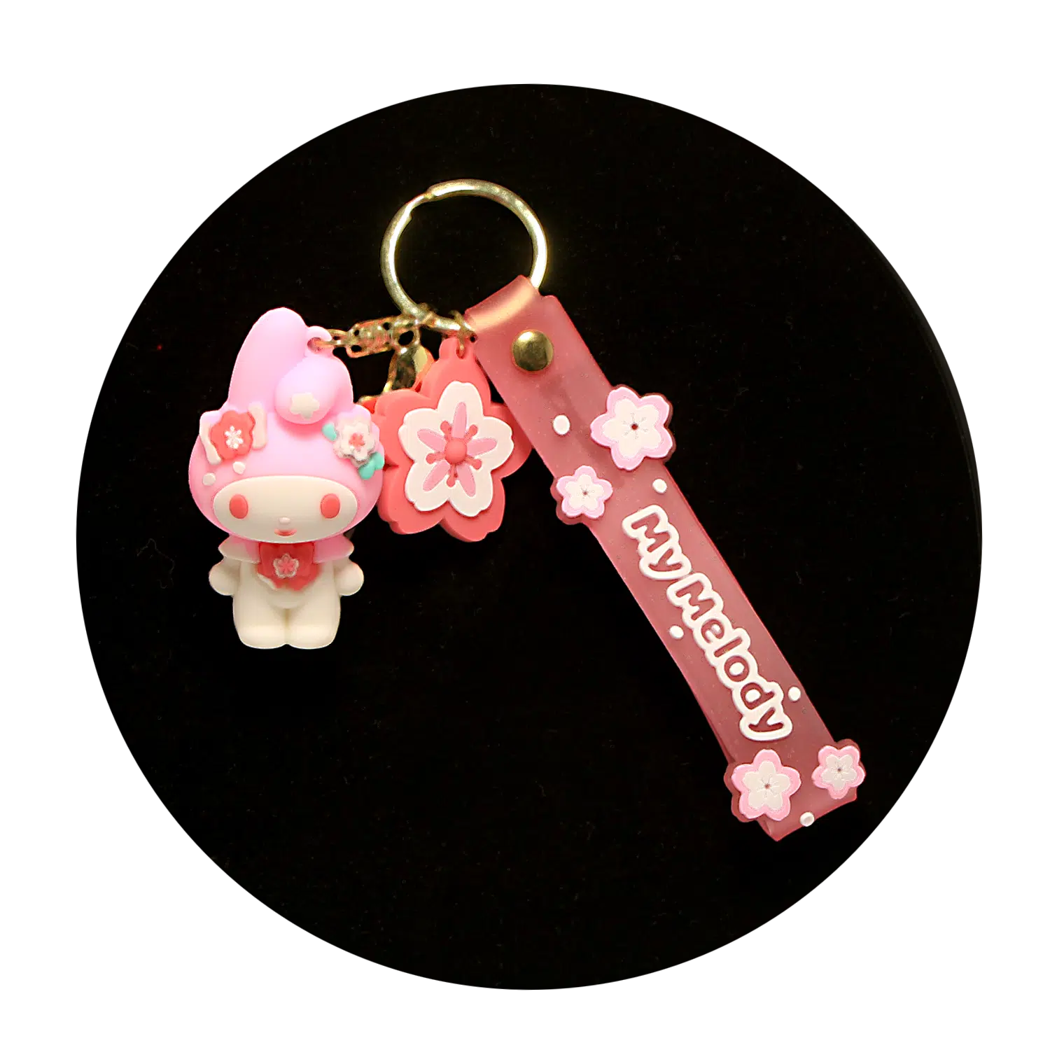 KSB-421 Misc – My Melody 03 – Keychain With Silicone Band