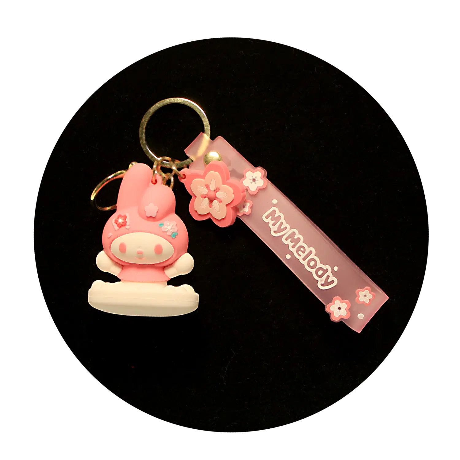 KSB-422 Misc – My Melody 04 – Keychain With Silicone Band