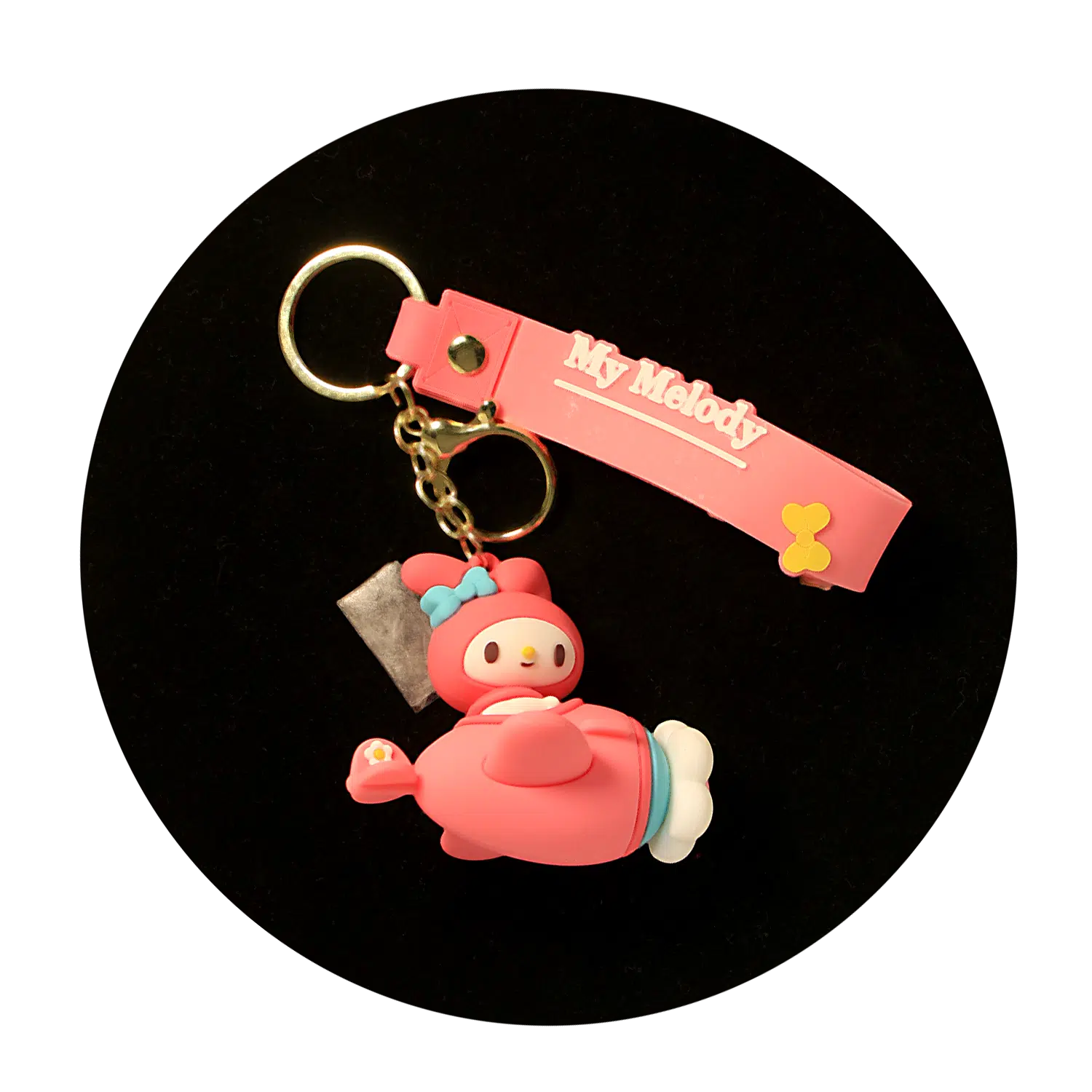 KSB-423 Misc – My Melody 05 – Keychain With Silicone Band