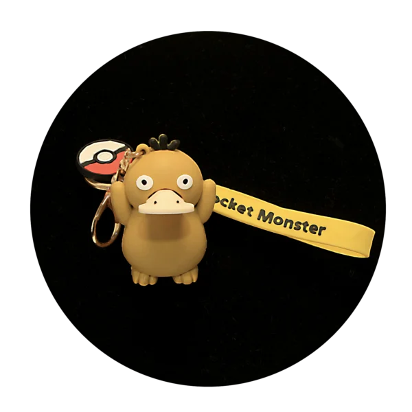 KSB-424 Misc - Pokemon - Psyduck - Keychain With Silicone Band