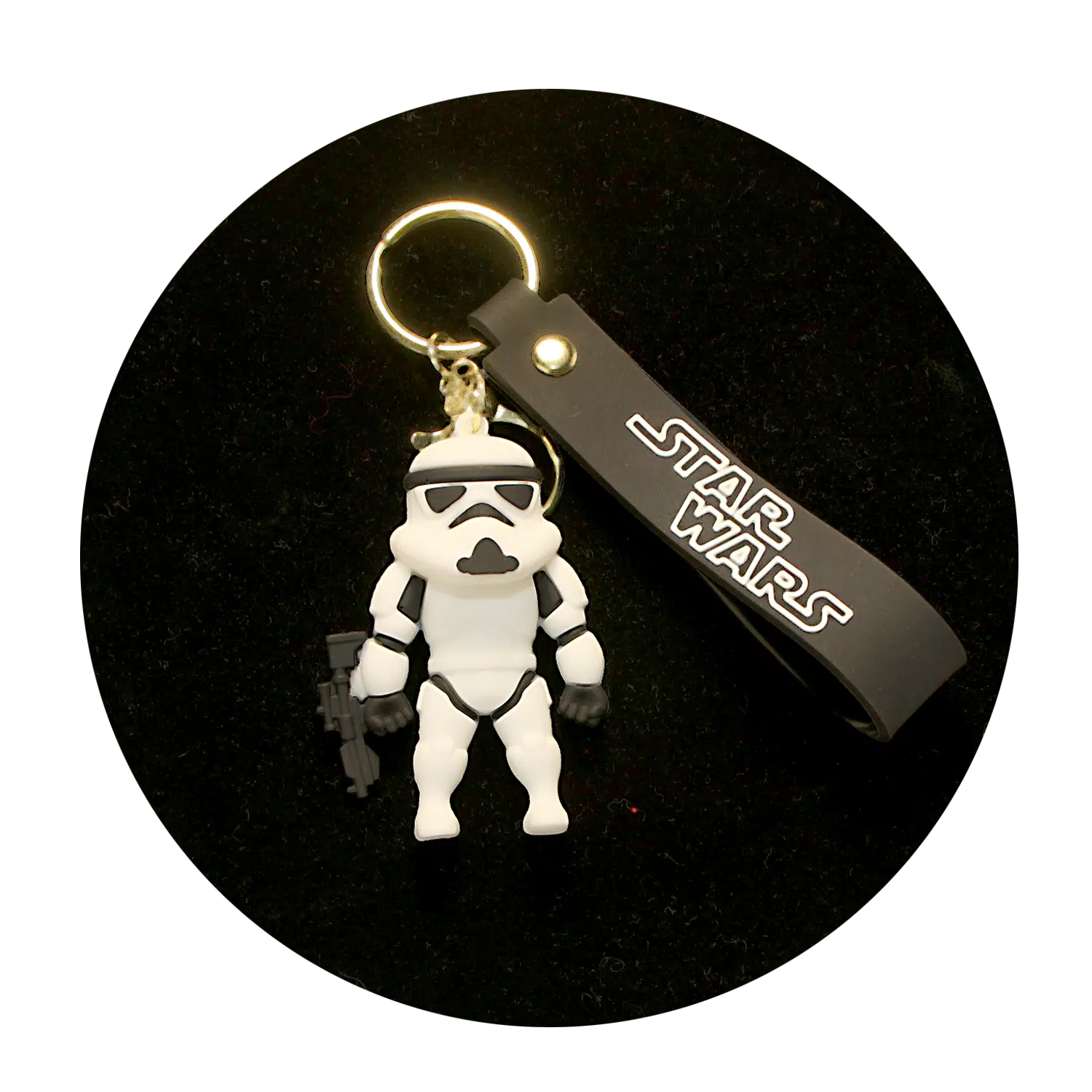 KSB-437 Star Wars – Storm Trooper 01 – Keychain With Silicone Band