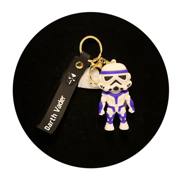 KSB-439 Star Wars - Storm Trooper 03 - Keychain With Silicone Band