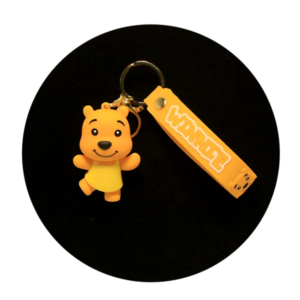 KSB-444 Disney - Winnie The Pooh 01 - Keychain With Silicone Band